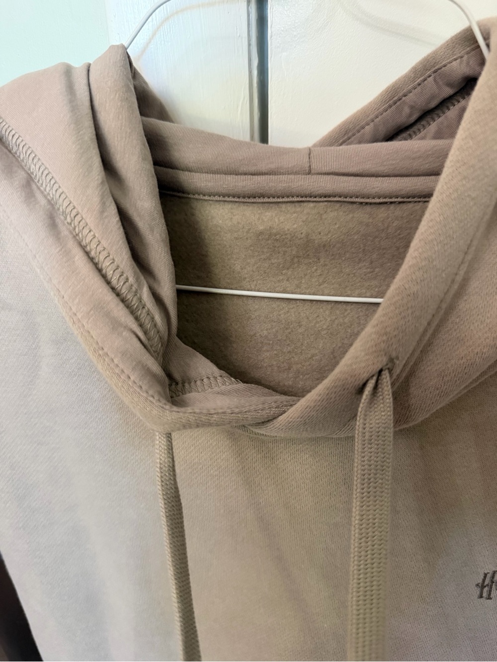 Harry Potter Cropped Hoodie - Women's Taupe Relaxed Pullover - Picture 14 of 14